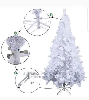 8ft, White Christmas Tree