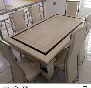 Marble Dinning Tables With 6 Chairs