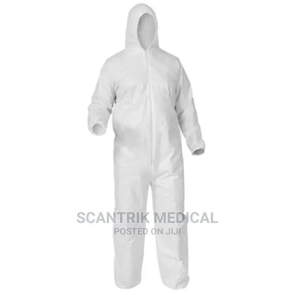 Disposable Coverall Suit, White Disposable
