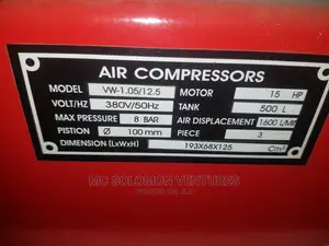 Original Air Compressor 15hp 8bar 500litre