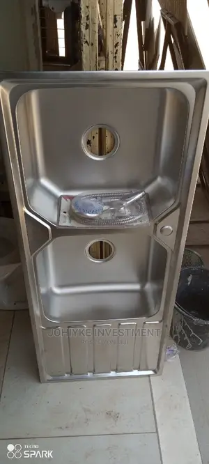 High Quality Italian Double Bowle Single Try Antirust Sink