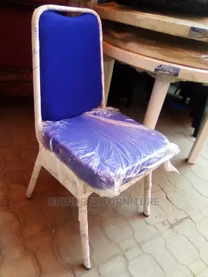 Stainless Steel Blue Chair