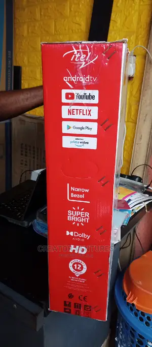 Itel 43" Smart Android Tv, With Netflix , Wifi, Usb ,Full Hd