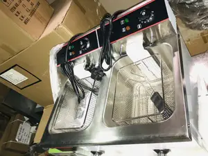 Double 12l Electric Commercial Deep Fryer With Taps (Quality