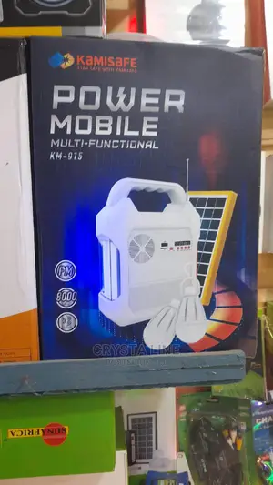 Kamisafe Power Mobile Solar,With Two Bulbs and Solar Panels