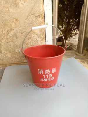 Red Fire Fighting Bucket