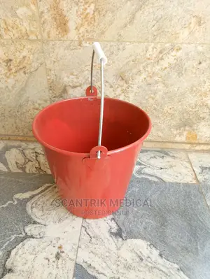 Red Steel Fire Safety Bucket