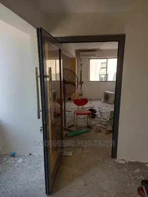 Gray Aluminium Swing Door