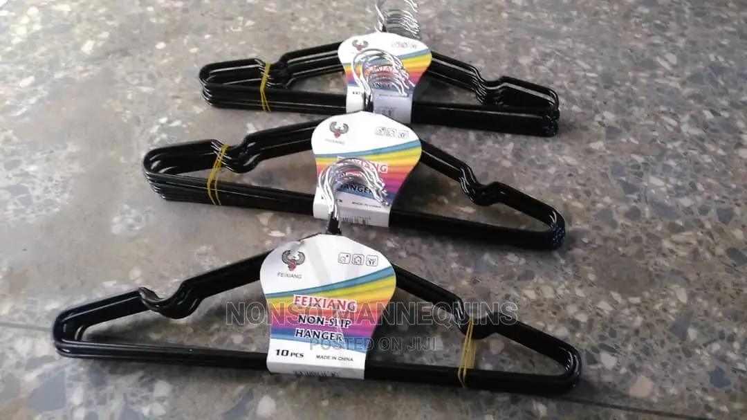 Black Coated Clothes Hangers