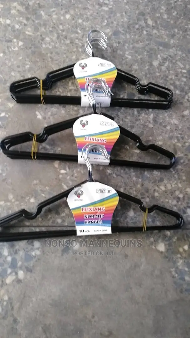 Black Coated Clothes Hangers