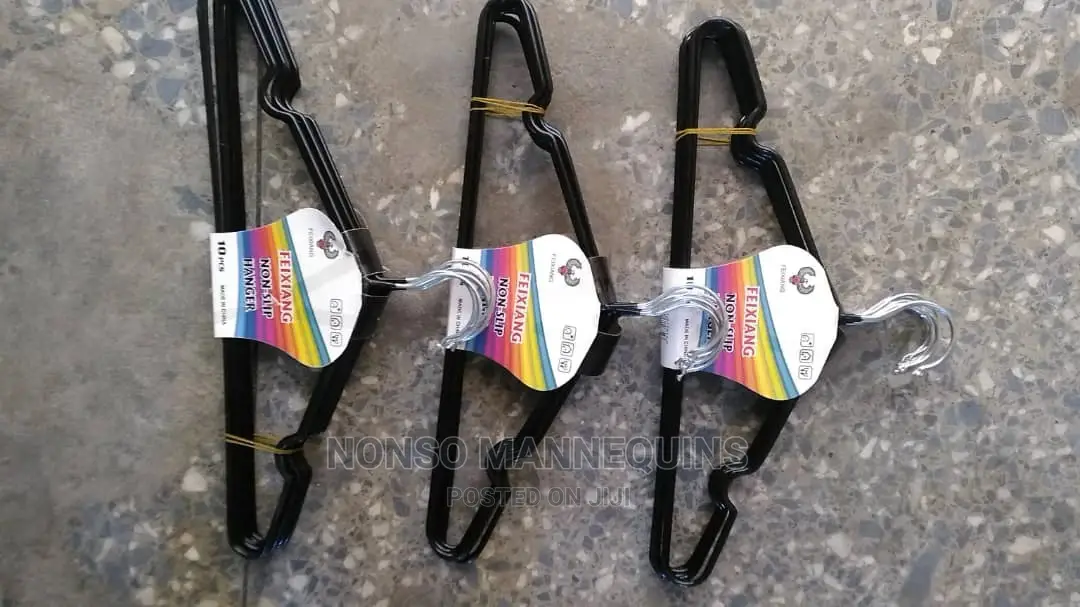 Black Coated Clothes Hangers