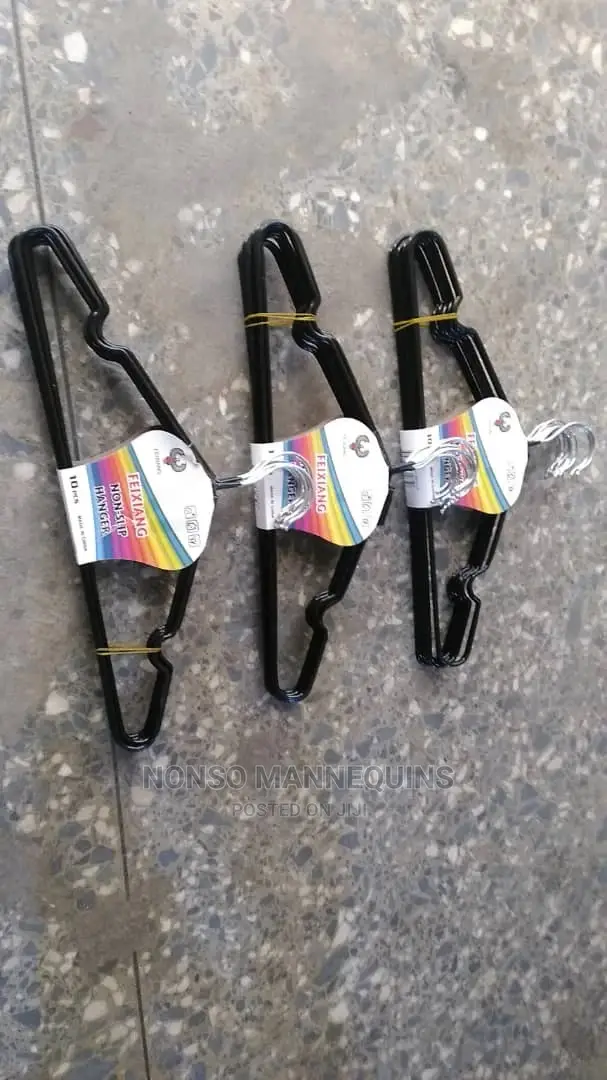 Black Coated Clothes Hangers