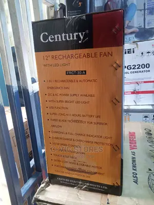 Century 12 Inch Rechargeable Table Fan