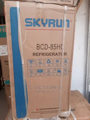 Skyrun Double Door Top Mount Fridge 70l Sliver