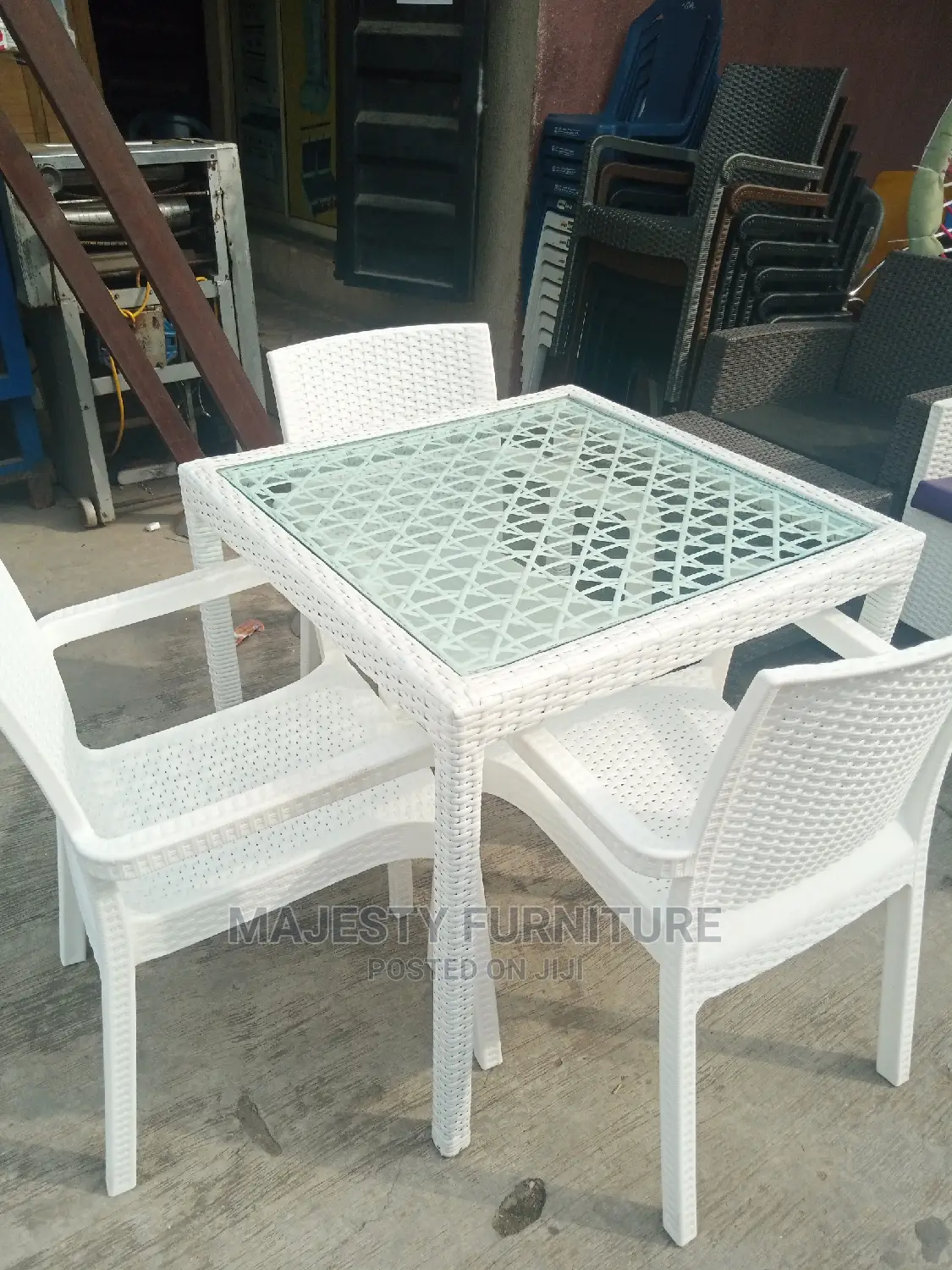 White Rattan Chair