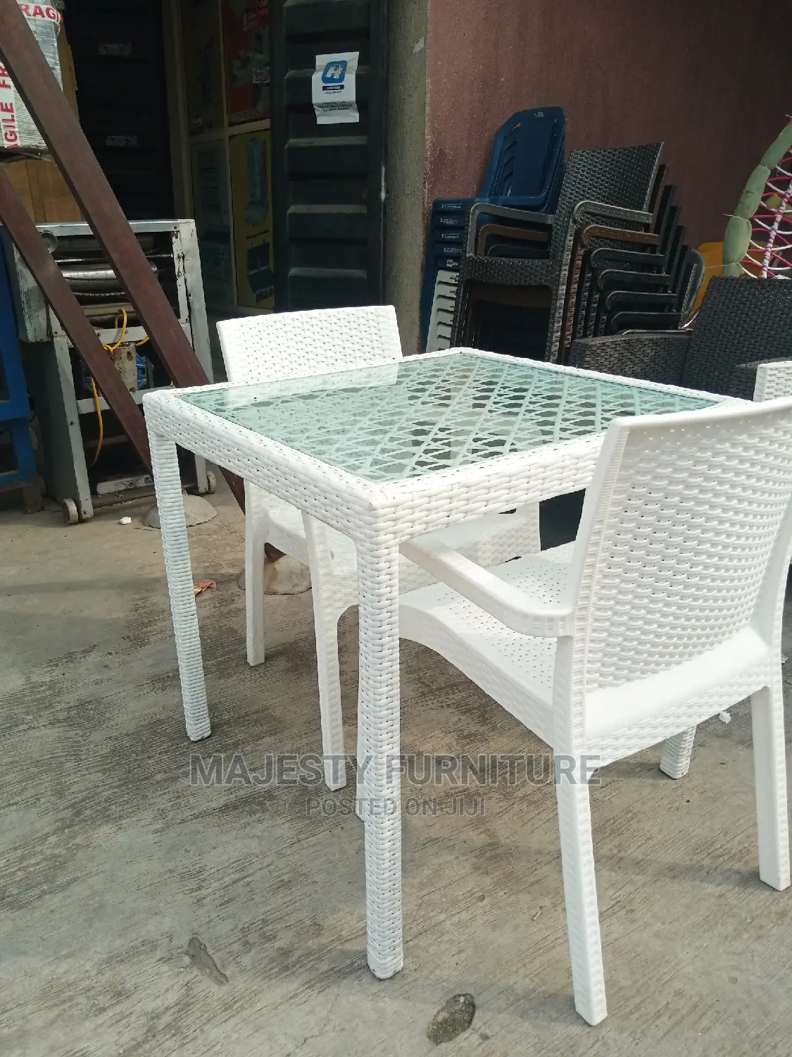 White Rattan Chair