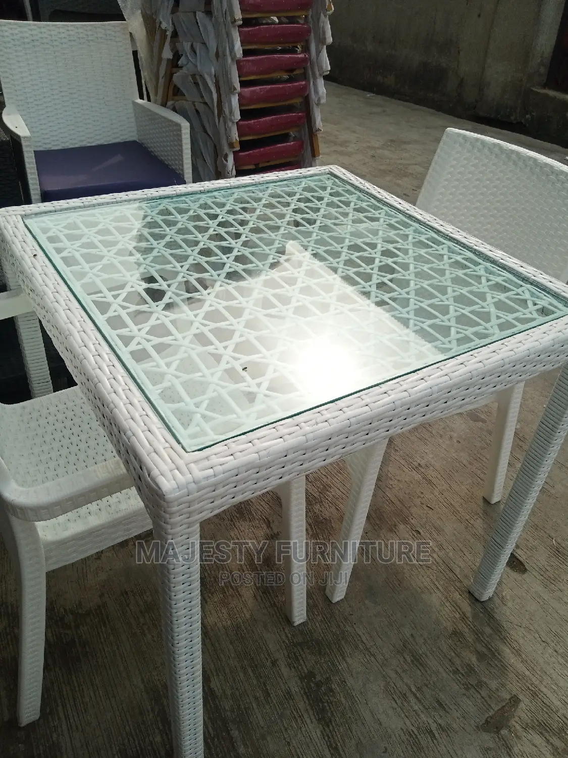 White Rattan Chair