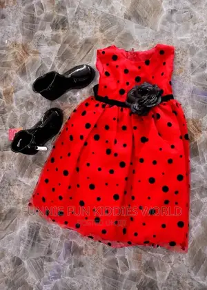 Classy Red Poka Dot Dress