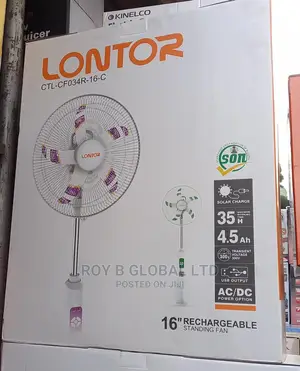 Lontor Rechargeable Standing Fan