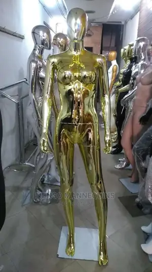 Big Size Female Gold Chrome Display MANNEQUINS