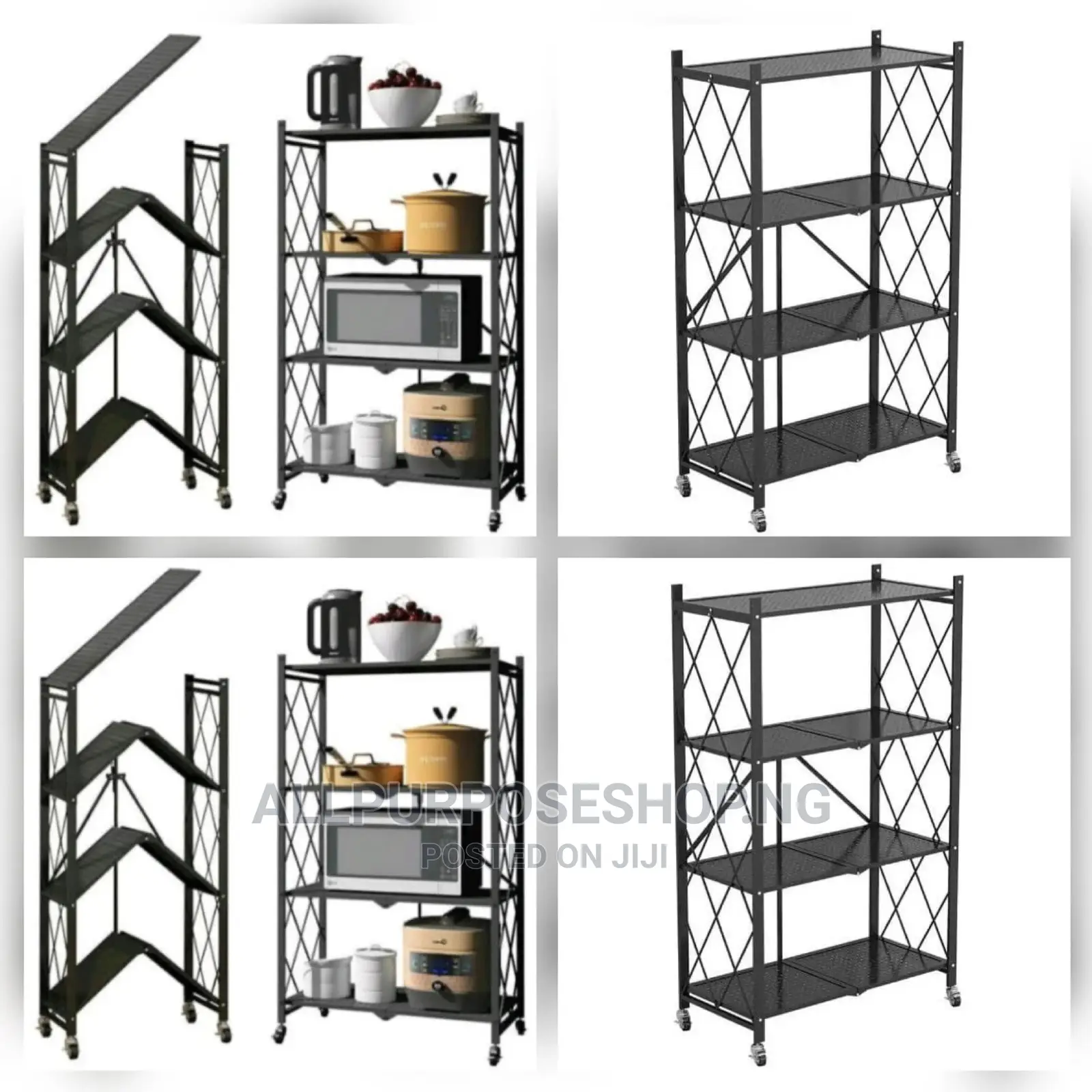 4 Layer Foldable Shelf