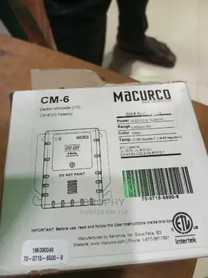 Mecurco Cm 6 CO Gas Detector