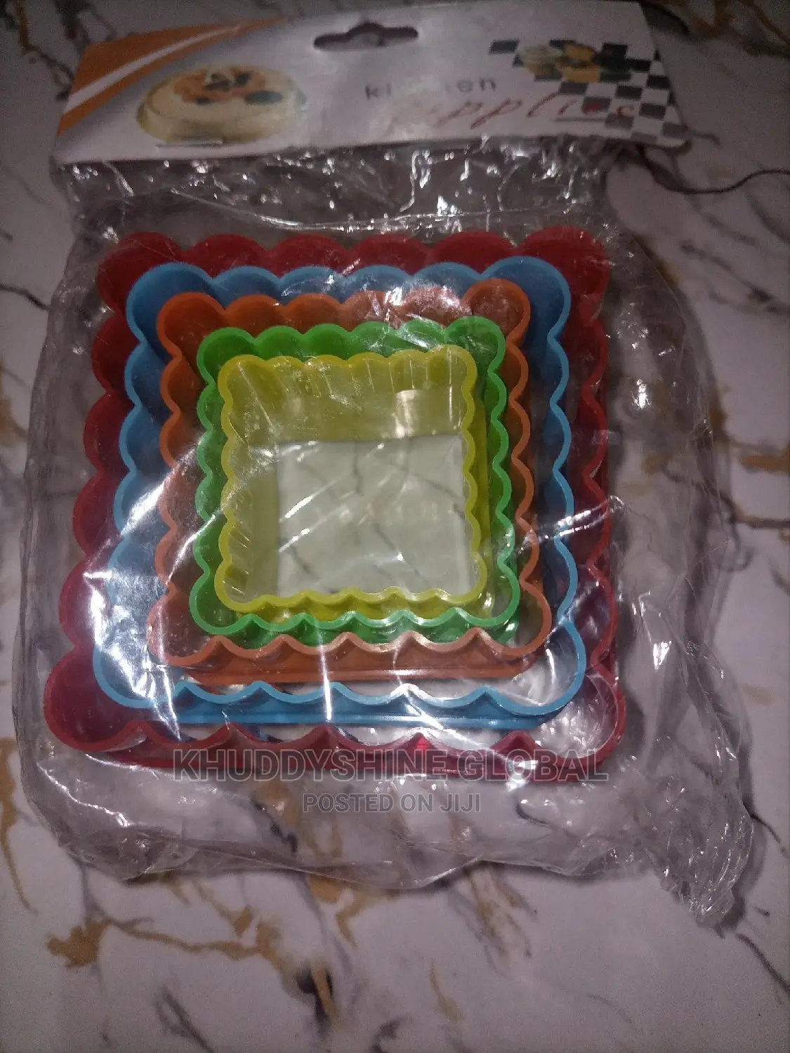 5pcs Square Fondant Cake Cutters