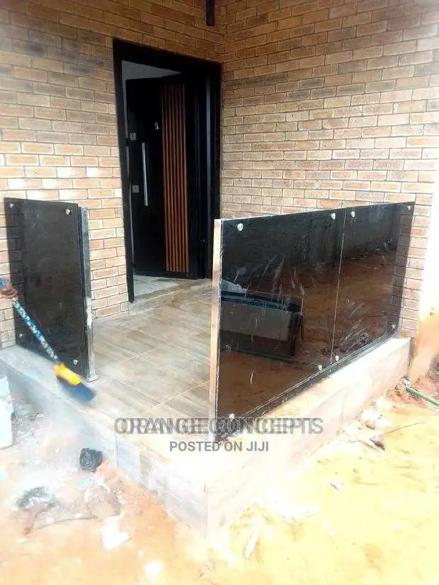 Glass Handrails With 10mm Dark Glass