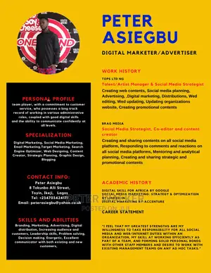 Advertising Marketing CV