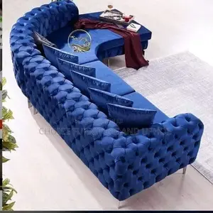 Sofa Chair L Shape Blue
