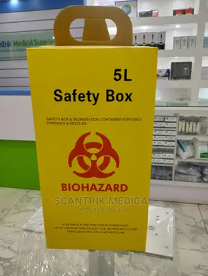 Safety Box F.Used Syringe/Needls 5lt/Box