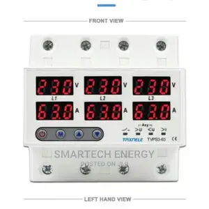 3 Phase Digital Adjustable Voltage and Current Protector.