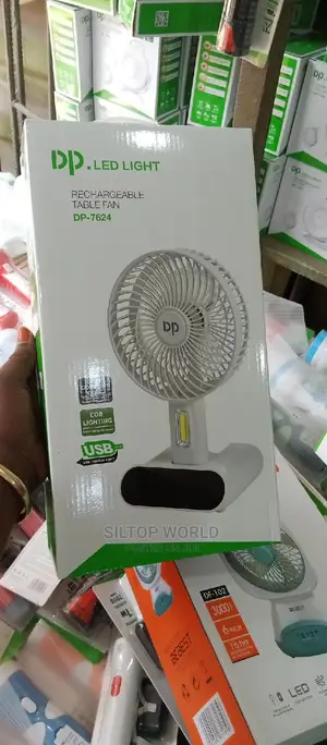 Rechargeable Fan With Led Light