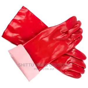 Pvc Red Hand Gloves