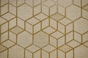 3D Gold Wallpaper 16.5squaremeter Over 200designs