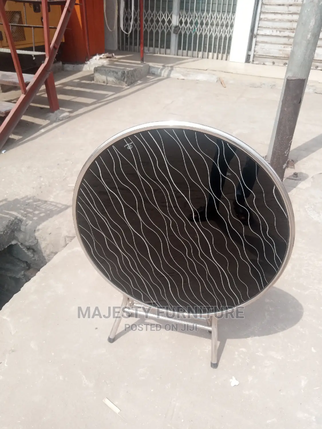 Folding Glass Table