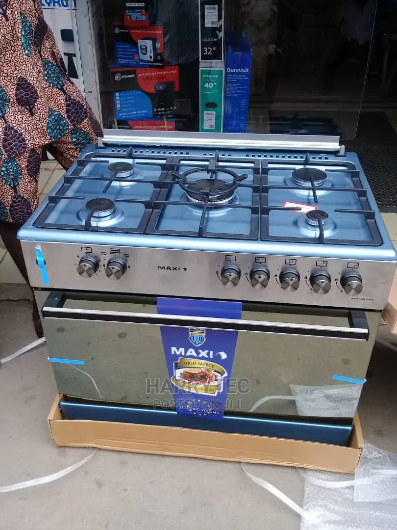 Maxi 5burner Gas Cooker With 2years Warranty