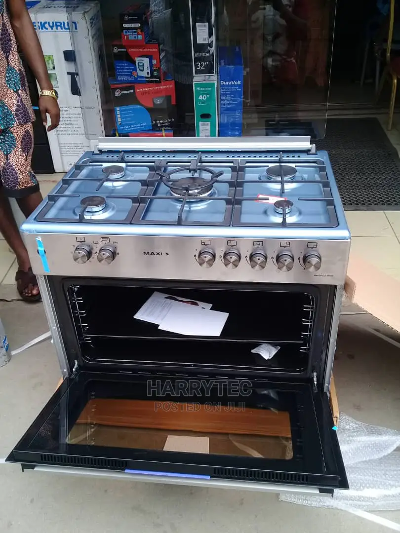 Maxi 5burner Gas Cooker With 2years Warranty