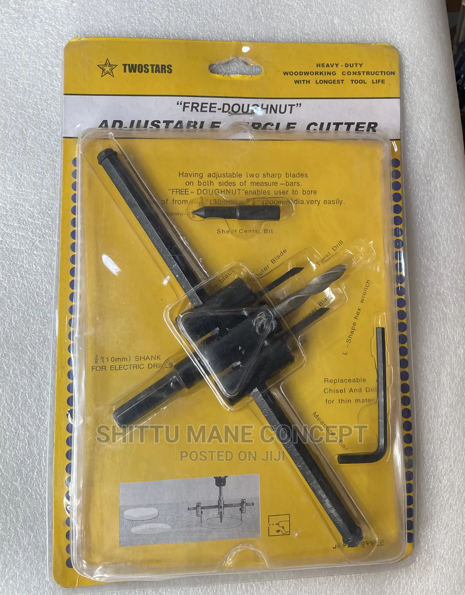 Adjustable Hole Cutter 40mm - 200mm