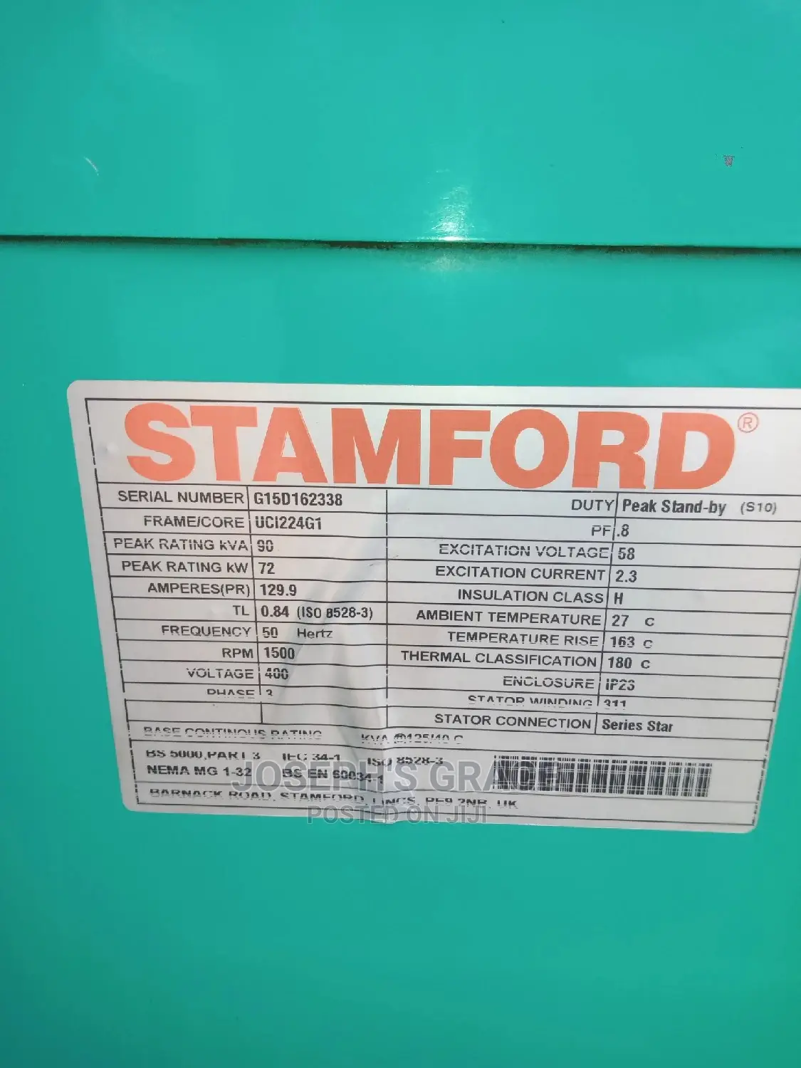 100kva Power Generator ( Cummins) Sound Proof Generator.