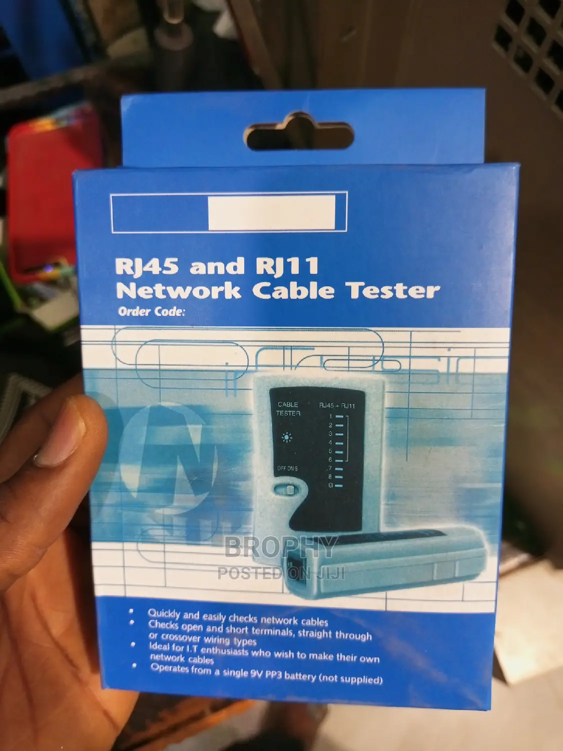 Network Cable Tester for Rj11 Rj12 Rj45 Cat5/6