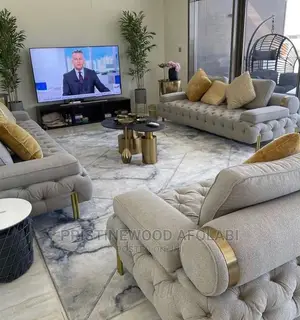 Luxury 7 Seater Living Room Fabric Sofa Chair.