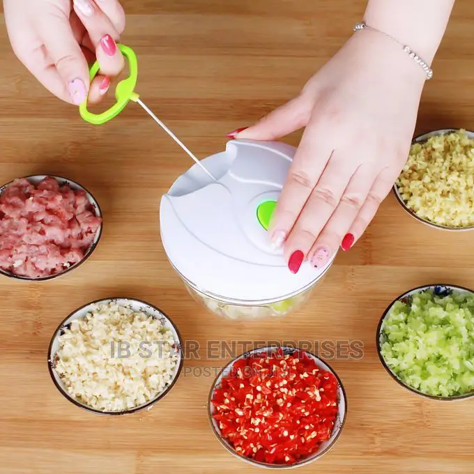 Fruit Vegetable Chopper Shredder Hand Pull Garlic Cutter