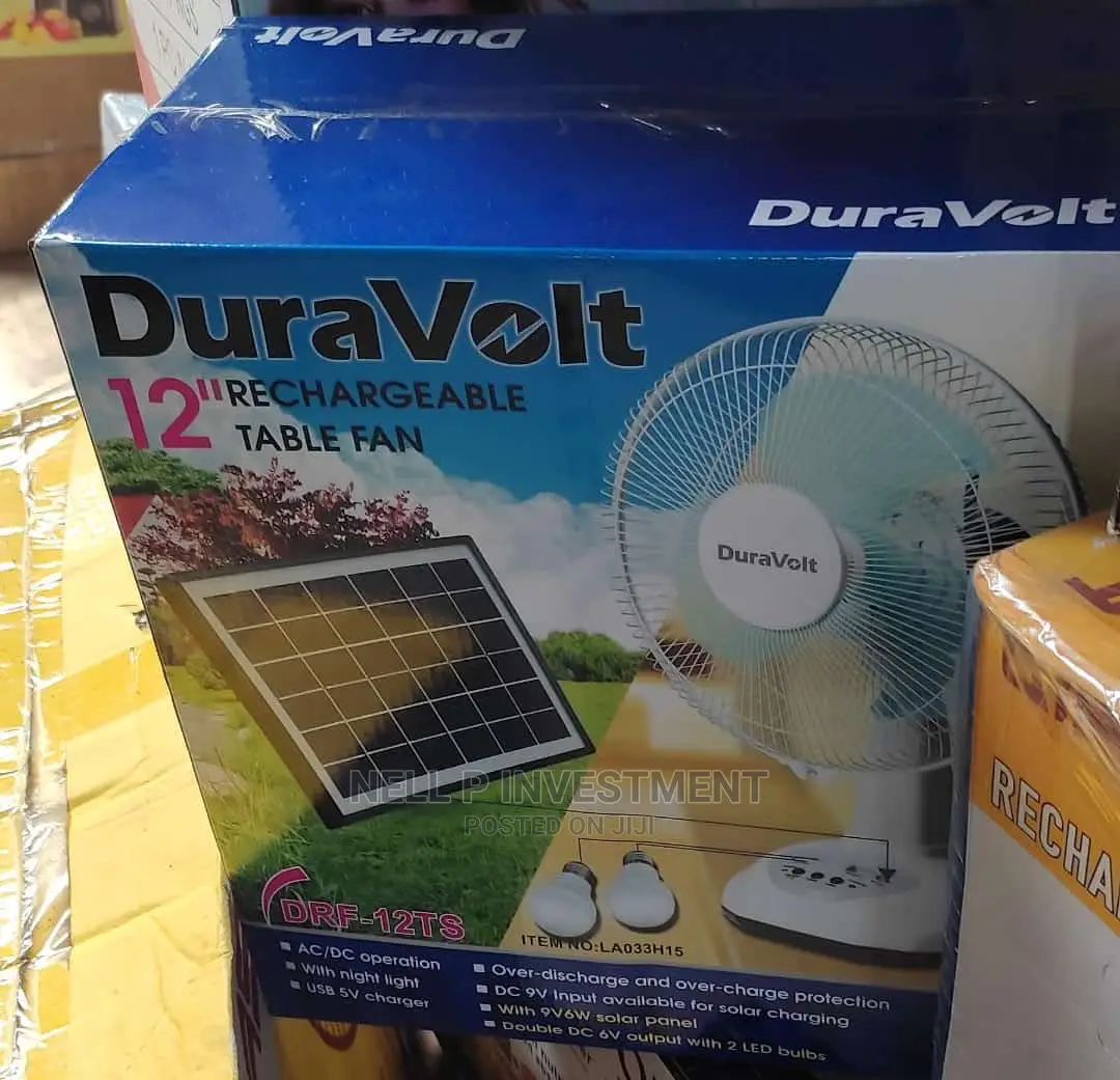 12'' Rechargeable Table Fan