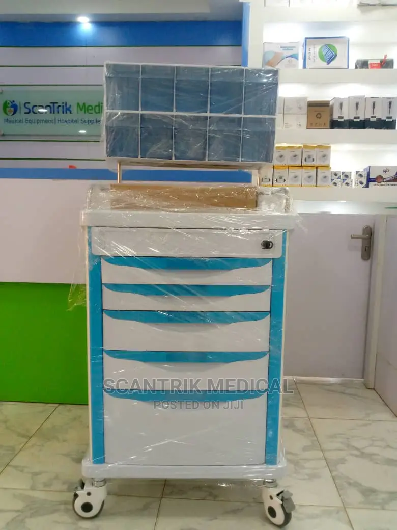 Emergency Anesthesia Trolley With Wheel