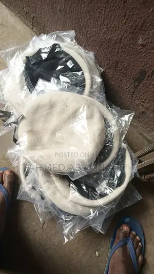 White Beret Cap