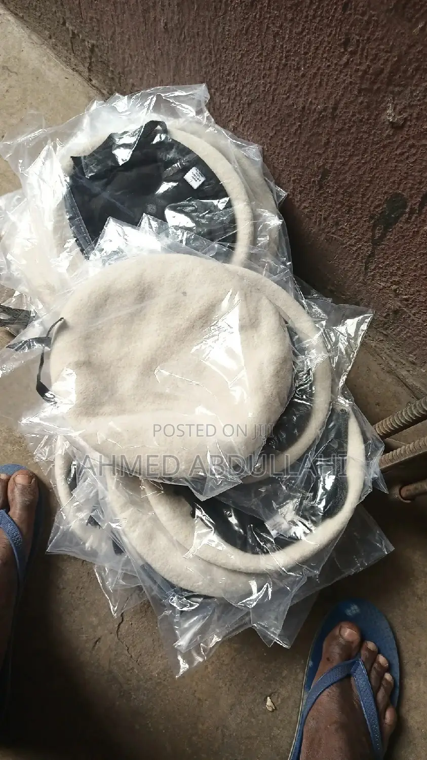 White Beret Cap