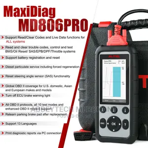 Autel Maxidiag MD806 Pro Cars Scanner With EPB DPF SAS