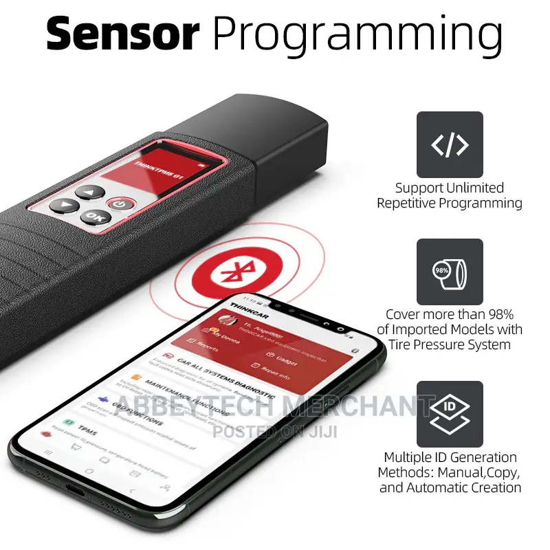THINKTPMS G1 TPMS Inspection, Sensor Reading N Programming