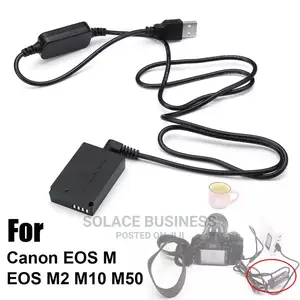 Canon M50, DC Coupler LP-E12, DR-E12, Dummy Battery Charger